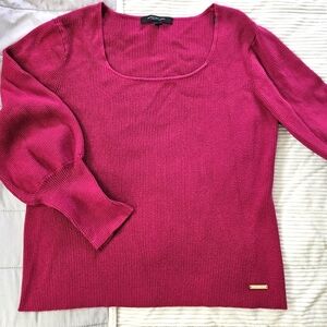 Marc New York Women's Reddish Pink Sweater Size XL